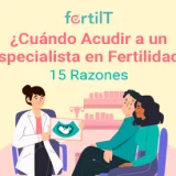 Pareja sentada en una consulta con una doctora en fertilidad